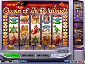 Queen of the Pyramids Slot Screenshot